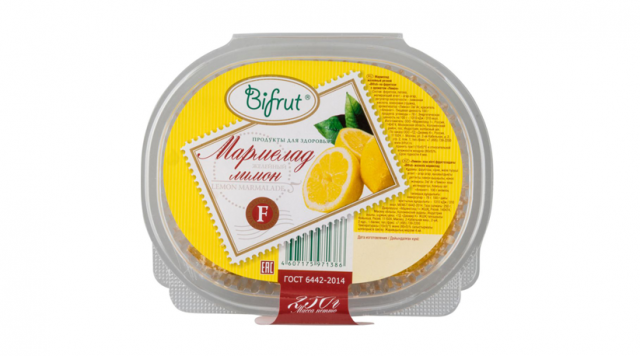Bifrut Мармелад Лимон на фруктозе 250г