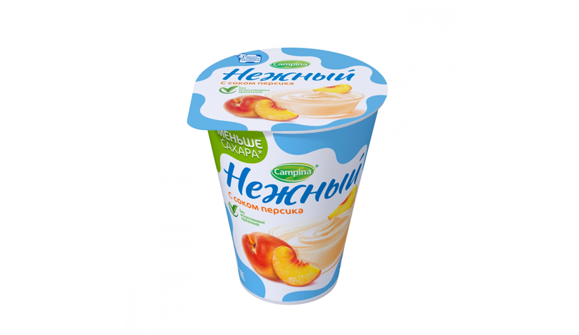 Йогурт Нежный с соком персика