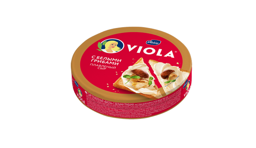 Сыр плавленный Виола 130 г с бел. грибами